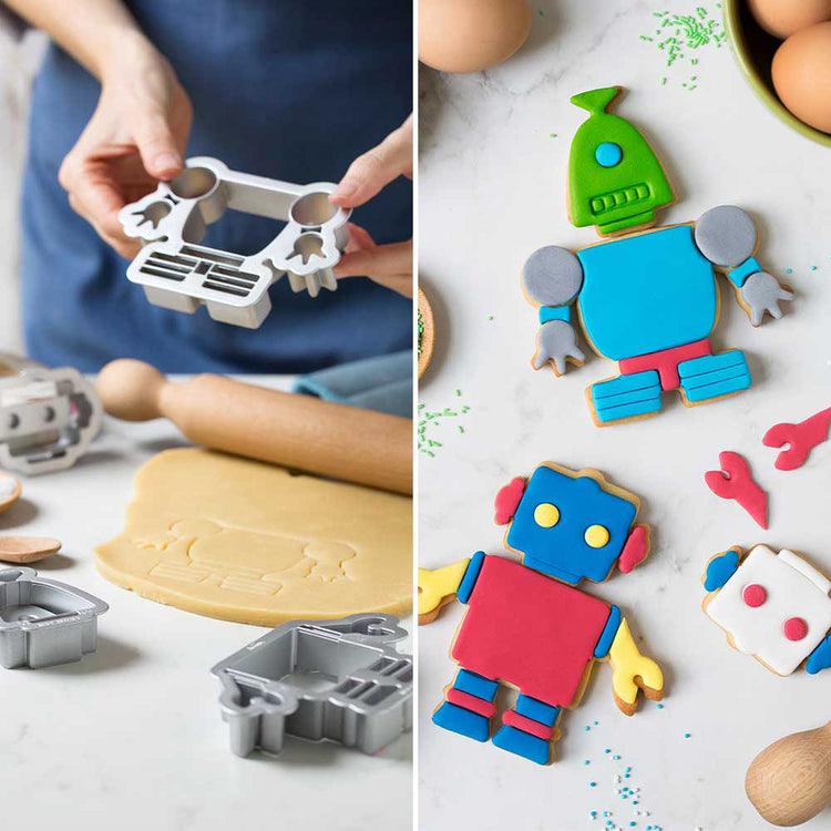 Emporte piece pour faire des biscuits en forme de robot