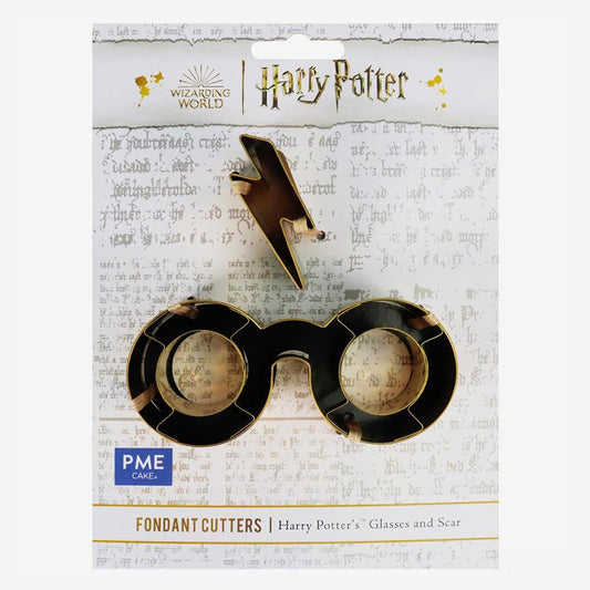 Emporte piece Harry Potter : forme lunettes rondes et éclair