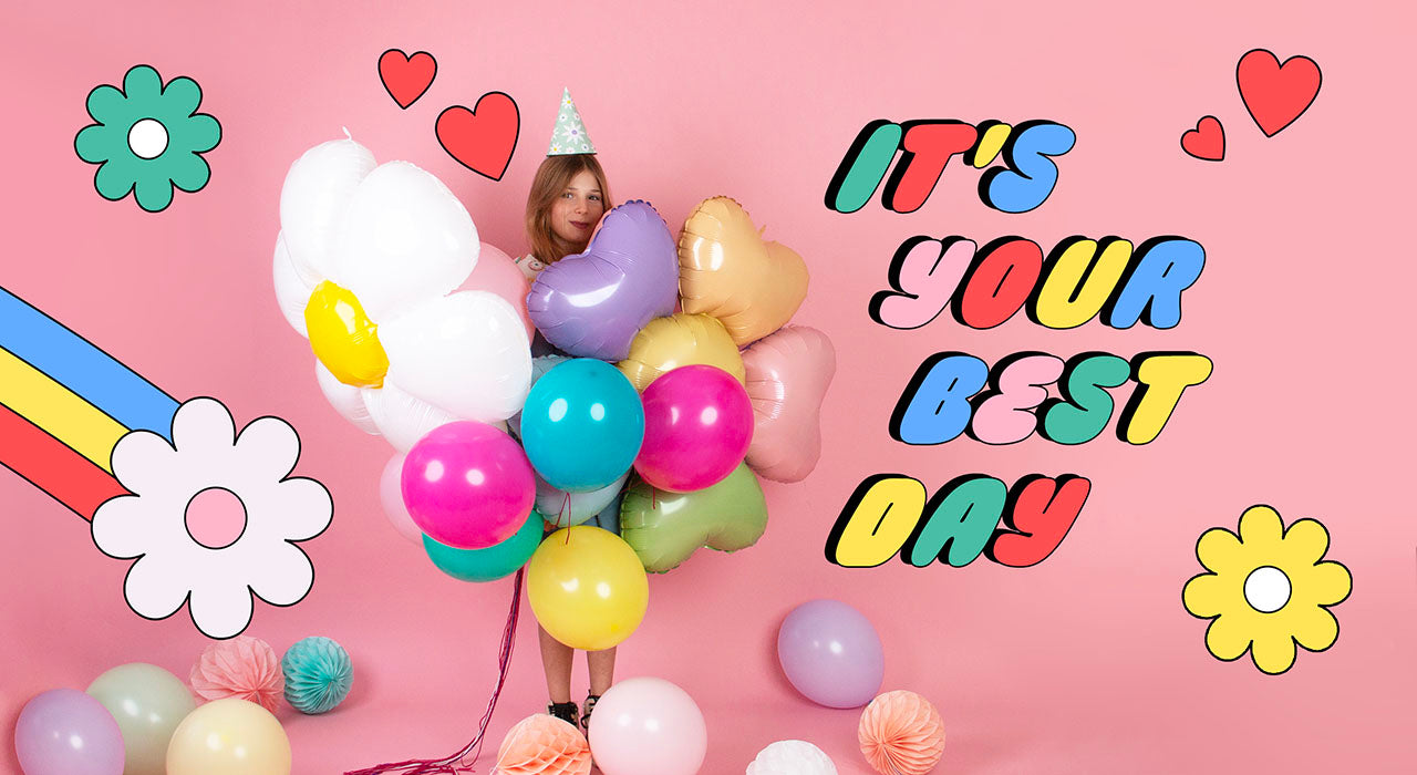 décoration anniversaire et fête : printemps et ballons-helium