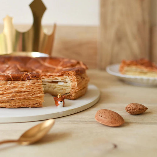 Fève écureuil en porcelaine pour garnir la galette des rois