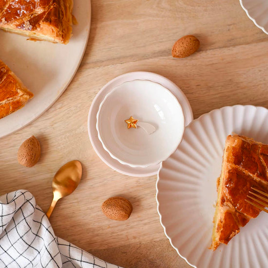 Décoration pour gâteau : fève porcelaine étoile filante décoration de table