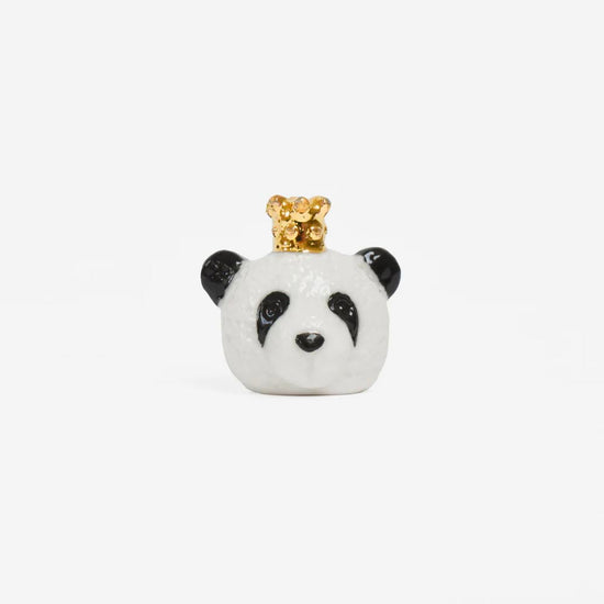 Fève en porcelaine panda pour galette des rois maison