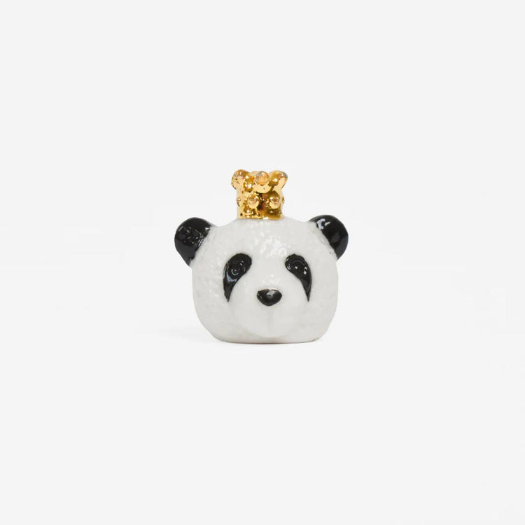 Fève en porcelaine panda pour galette des rois maison