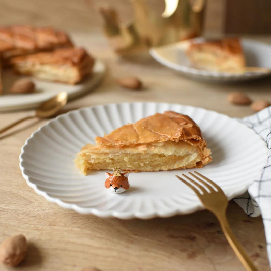 Fève en porcelaine renard pour galette des rois faite maison