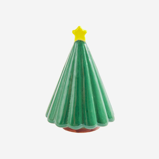 Petit sapin en porcelaine : décoration de Noël table de Noël