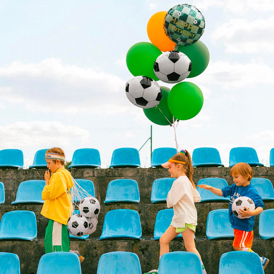 ballon de foot pour une grappe de ballon anniversaire helium sur le thème foot