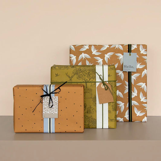 1 gift tag kraft : accessoire pour emballage cadeau anniversaire