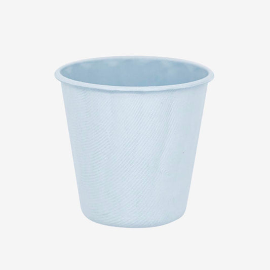 6 gobelets en carton ecofriendly bleu : deco de table gender reveal