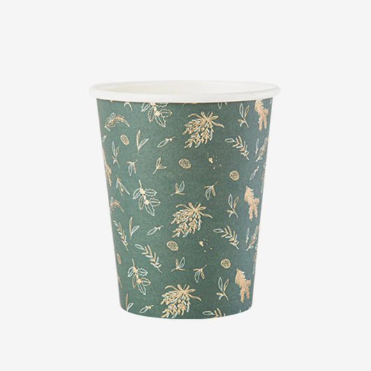 Paper cup: 8 Christmas cups