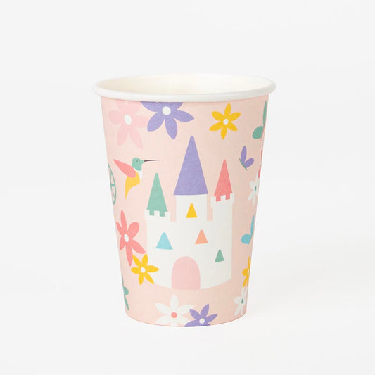 paper cups for a princess birthday