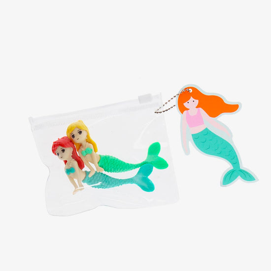 Gommes sirènes : petit cadeau anniversaire sirène enfant