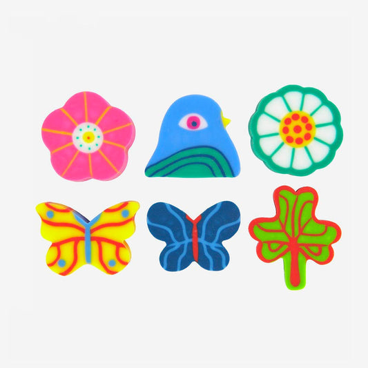 Gommes nature pour pochette surprise ou petit cadeau