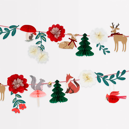 Forest animals garland