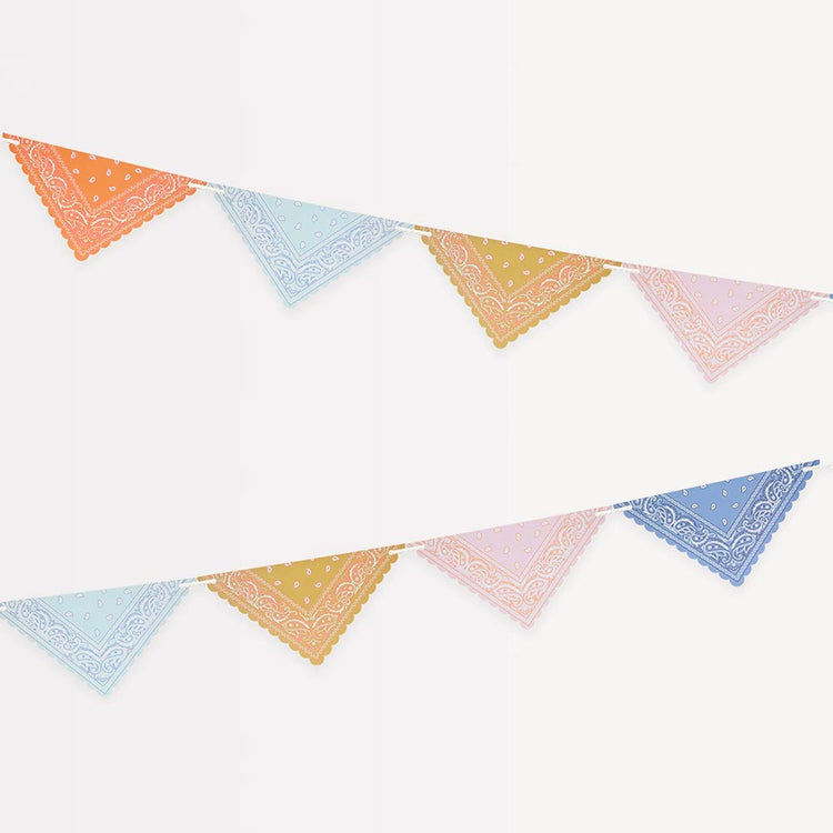 Guirlande bandana, parfaite pour fête western