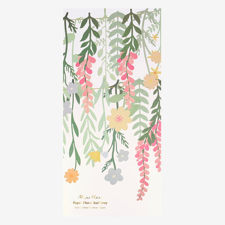 Guirlande de fleurs en papier - decoration de paques originale