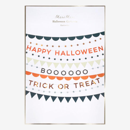 guirlande happy halloween pour décorer le salon et la maison