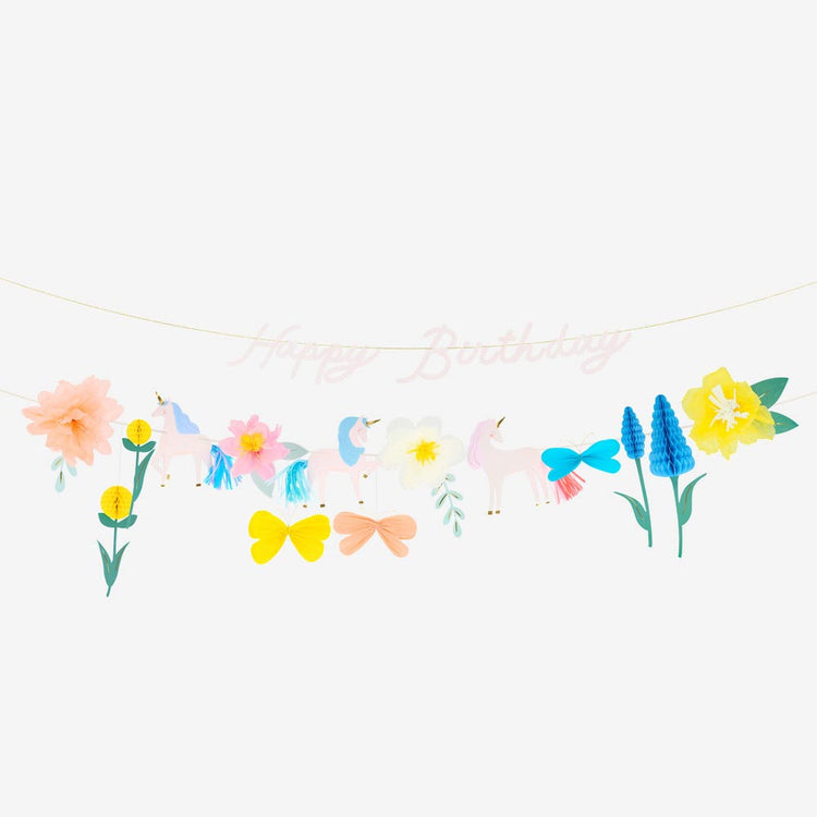 Guirlande licorne poétique, une décoration magique et féerique