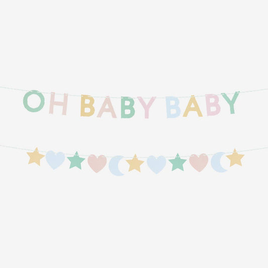 Guirlande Oh Baby Baby, idéale pour une baby shower