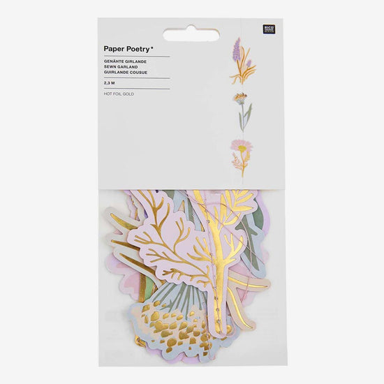 Guirlande fleurs pastel : decoration anniversaire champetre
