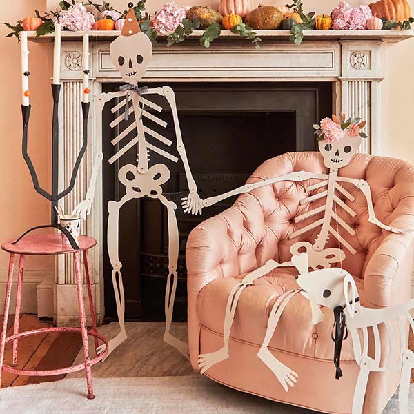 decoration chic halloween squelette