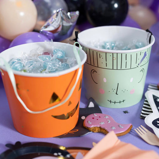 2 Halloween Candy Buckets: Candy Hunt Harvest