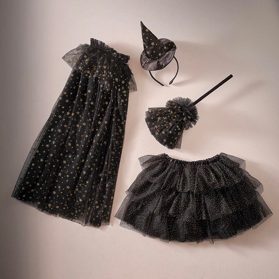 Serre tete, balai, cape et tutu : accessoires Halloween pour enfant