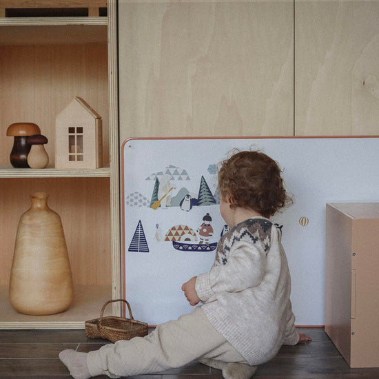 Jouet magnétique sur le thème de la banquise : pingouin, igloo, ours, idée cadeau anniversaire enfant