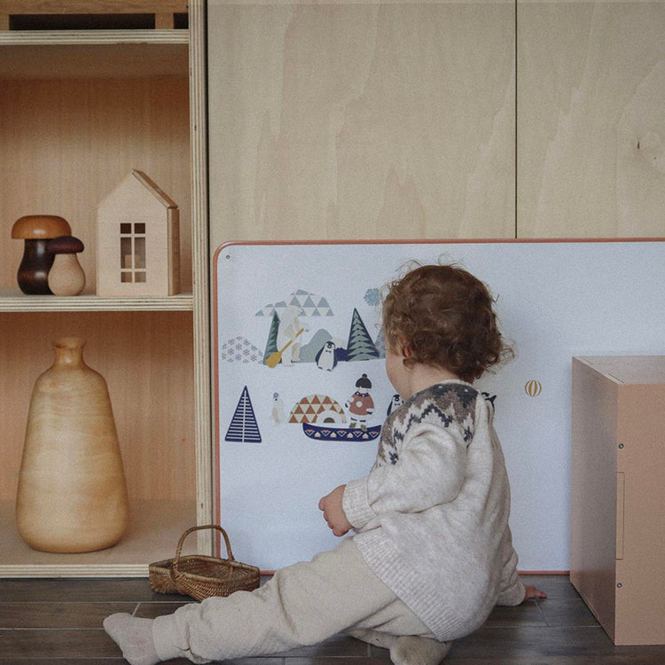 Jouet magnétique sur le thème de la banquise : pingouin, igloo, ours, idée cadeau anniversaire enfant