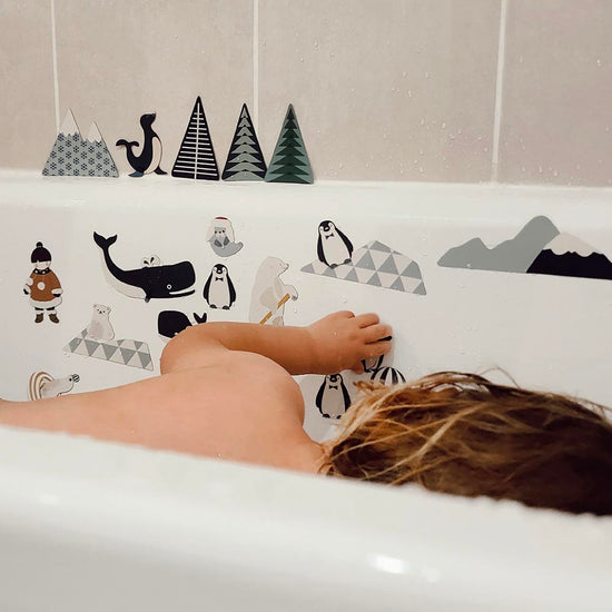 Jouet magnétique sur le thème de la banquise : idée décoration pour chambre enfant