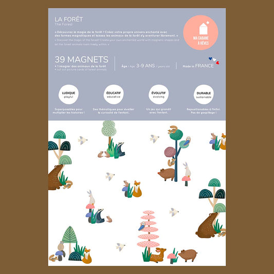 Jeu magnétique La forêt : idée cadeau de Noël enfant