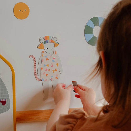 Souris magnétique à habiller : idée cadeau anniversaire enfant 