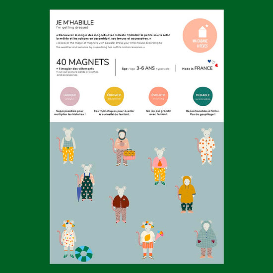 Jeu magnétique Je m'habille : idée cadeau de Noël enfant