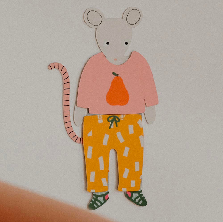 Jeu magnétique souris à habiller : idée activité anniversaire enfant
