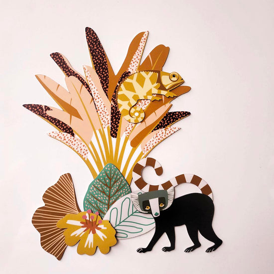 Jouet magnétique sur le thème de la jungle : idée décoration pour chambre enfant