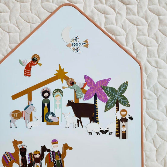 Jeu magnétique la crèche de Noël  : idée activité enfant