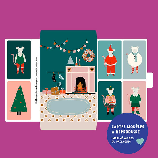 Jouet magnétique souris à habiller en Père Noël  : idée cadeau d'anniversaire enfant