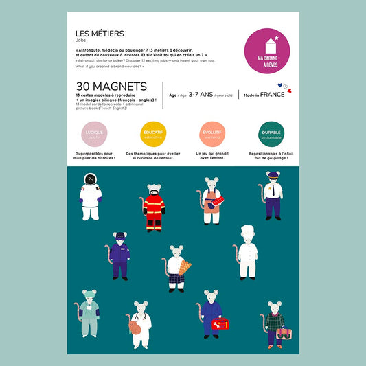 Jeu magnétique Les métiers : idée cadeau de Noël enfant