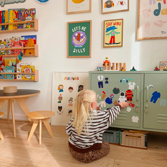 Jouet magnétique sur le thème des métiers : idée décoration pour chambre enfant