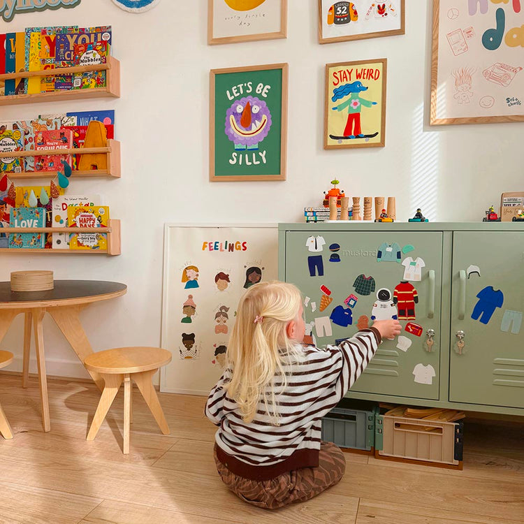 Jouet magnétique sur le thème des métiers : idée décoration pour chambre enfant