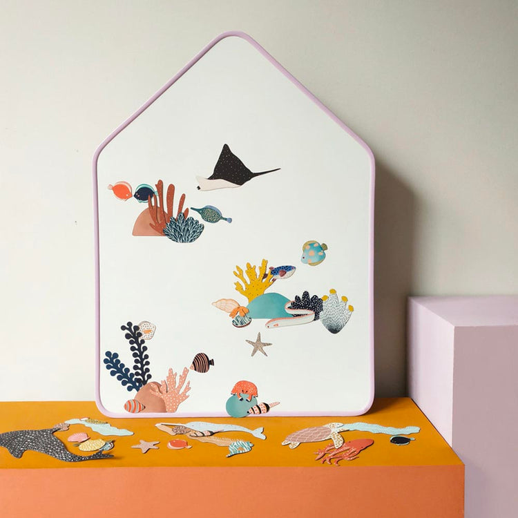 Jouet magnétique sur le thème de l'océan : pingouin, igloo, ours, idée cadeau de Noël enfant