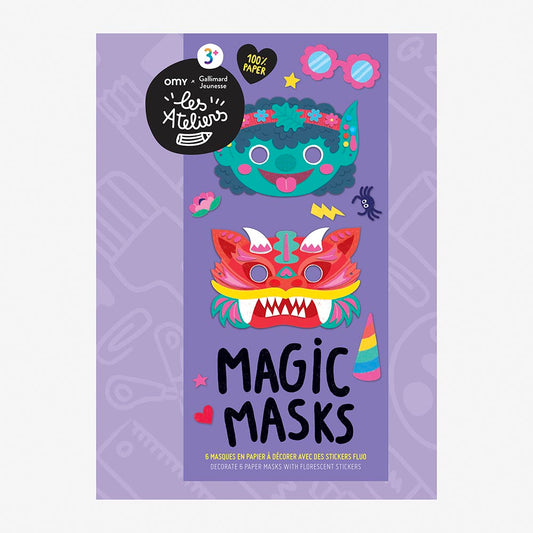 6 masques magiques à décorer