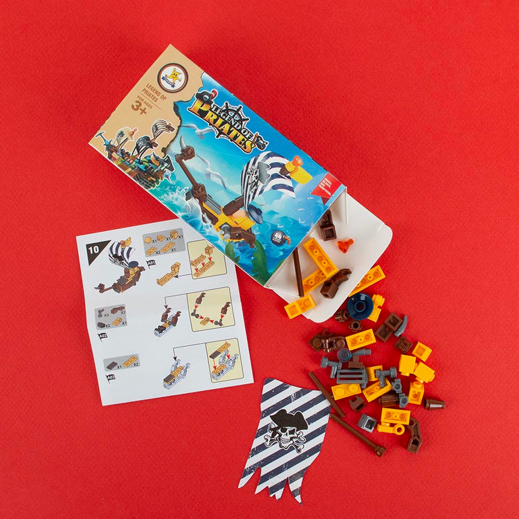 Mini kit de construction pirate : idée cadeau anniversaire enfant 