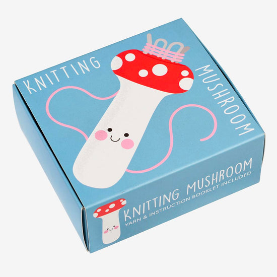 Champignon tricot : idée cadeau de Noël enfant