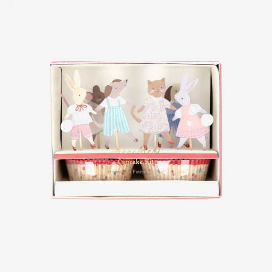 Kit cupcakes animaux mignons, une décoration adorable pour vos desserts