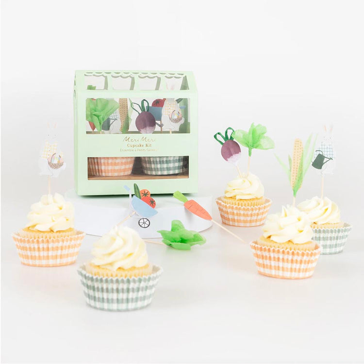 Kit 24 cupcakes lapin de Pâques : decor gateau anniversaire