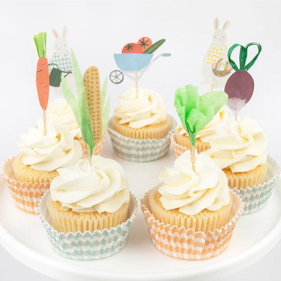 Kit 24 cupcakes lapin de Pâques : deco gateau anniversaire
