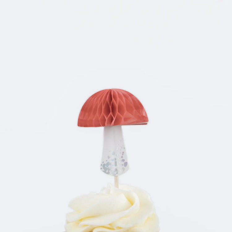 Halloween : cake topper champignon pour cupcakes - Meri Meri