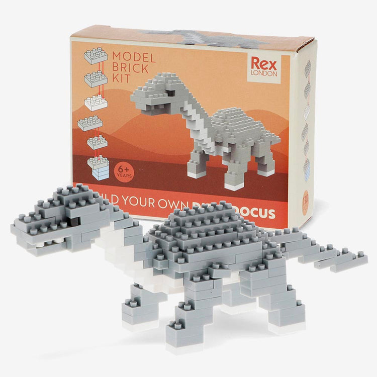Kit de construction en briques diplodocus : idée cadeau anniversaire enfant