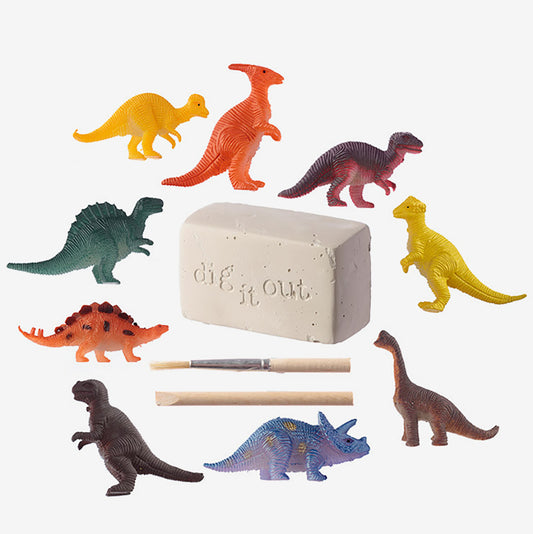 Petit cadeau invité dinosaure : kit de fouille mini dinosaure