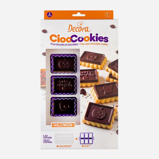 Kit petits biscuits : emporte-pièce biscuit et moule tablette de